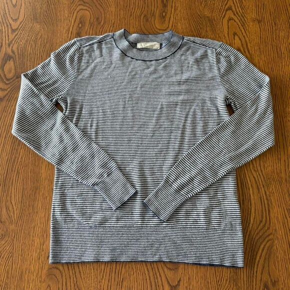 Everlane Women's Grey and Blue Sweater - Picture 1 of 6